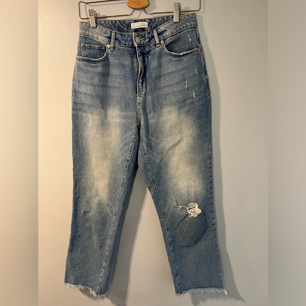 Loft The Curvy Straight Crop Women’s Jeans 25 TALL